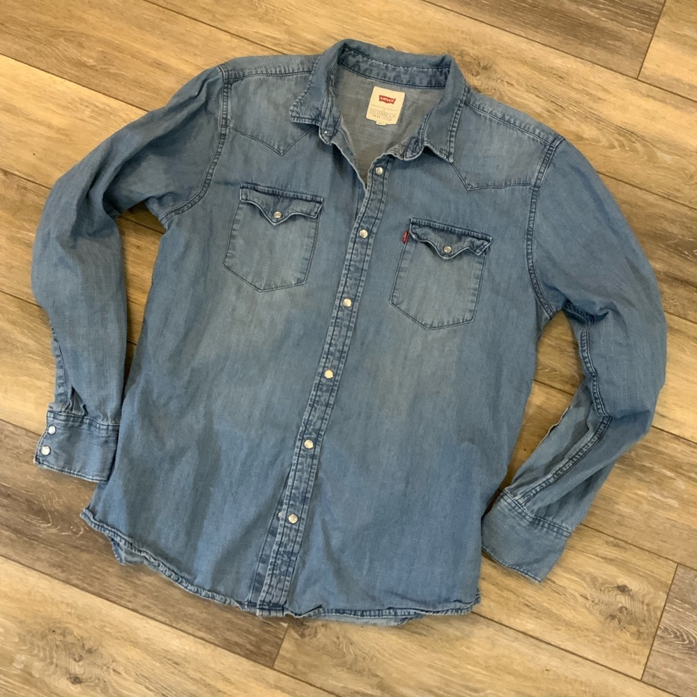 Levi's Blue Casual Button Down Shirt